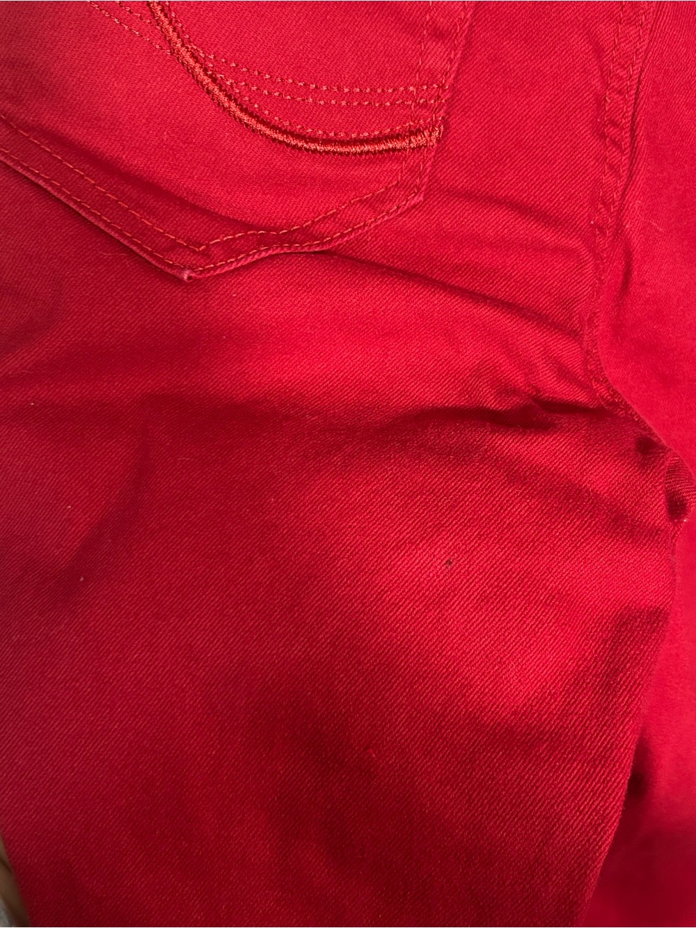 Roz & Ali Red Women’s Skinny Jeans - Picture 4 of 4